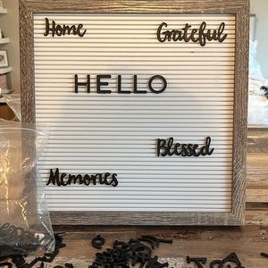 WOOD LETTER BOARD